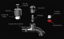 QM LLAVE PARA MANGUERA BASIC ACERO INOX 304 1/2" X 3/4"