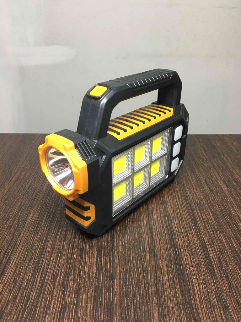 LINTERNA LED COB DE CAMPING C/PANEL SOLAR