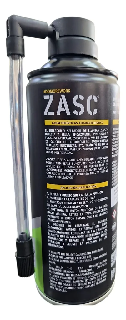 ZASC ANTI ESPICHE INFLADOR Y SELLADOR DE CAUCHOS 450ML