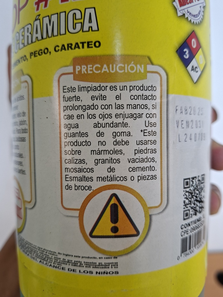 ADESI-TOP LIMPIADOR DE CERAMICA 1 L