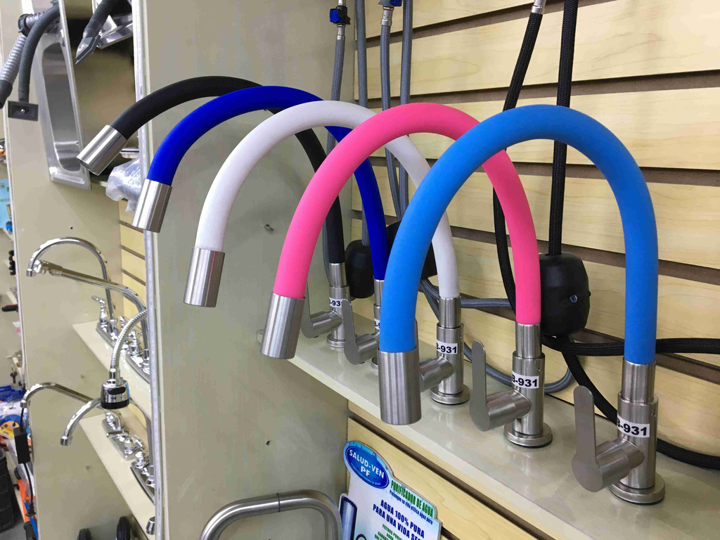 SALUD VEN GRIFERIA DE P/LAVAPLATOS FLEXI  ACERO INOX COLORES VARIOS