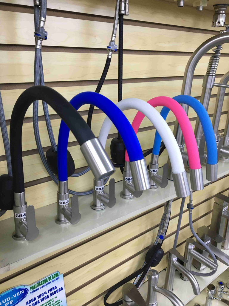 SALUD VEN GRIFERIA DE P/LAVAPLATOS FLEXI  ACERO INOX COLORES VARIOS