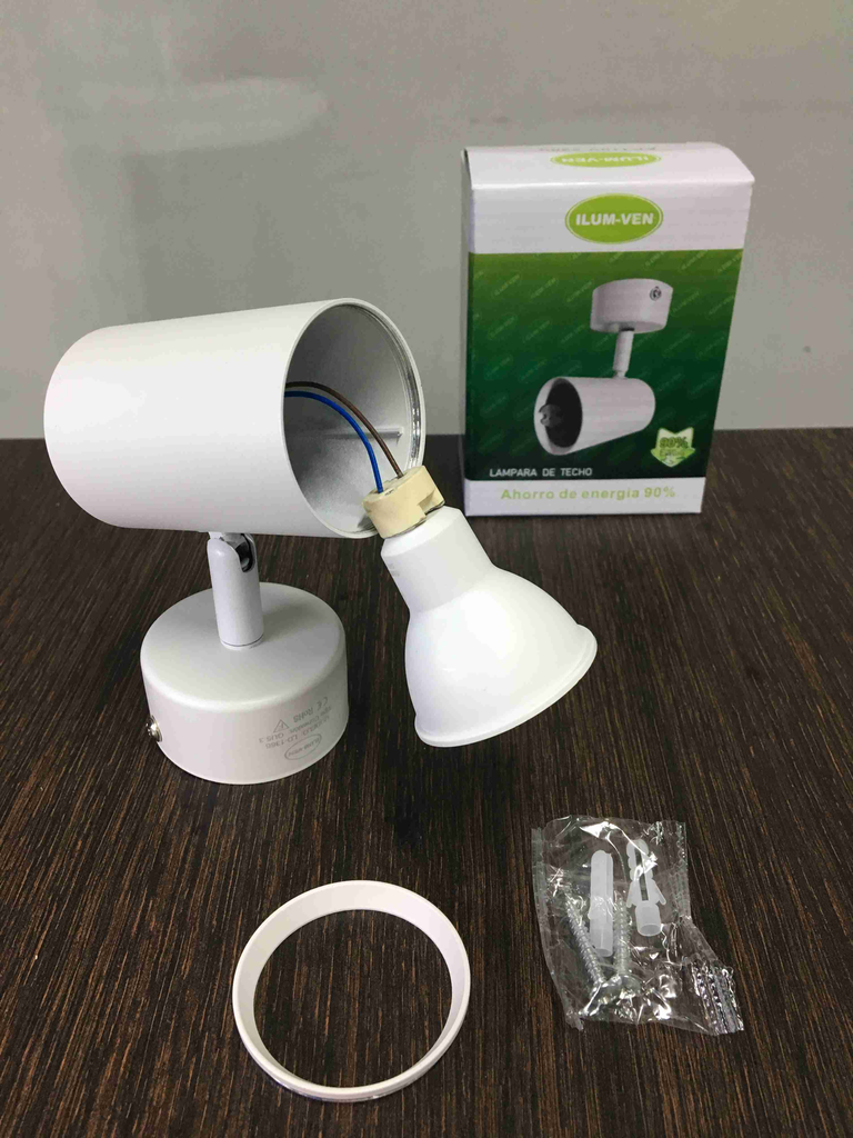 LAMPARA DE TECHO AJUSTABLE BLANCO