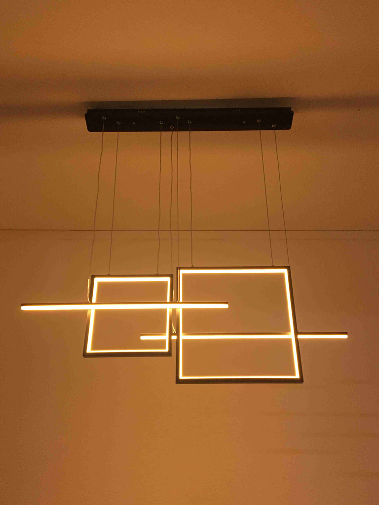 LAMPARA LED DE TECHO C/DISEÑO DE CIELO CUADRADOS