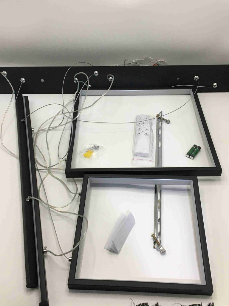 LAMPARA LED DE TECHO C/DISEÑO DE CIELO CUADRADOS