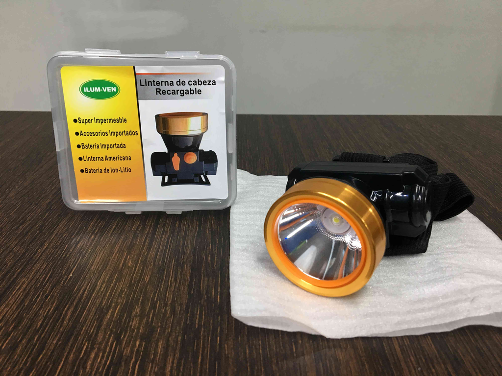 LINTERNA DE CABEZA RECARGABLE