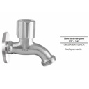 QM LLAVE PARA MANGUERA BASIC ACERO INOX 304 1/2" X 3/4"