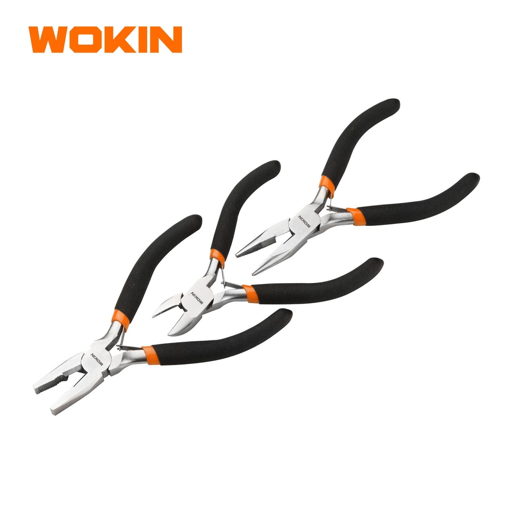 WOKIN SET 3 PCS MII ALICATE, CORTE, PINZA 115M 4.5"
