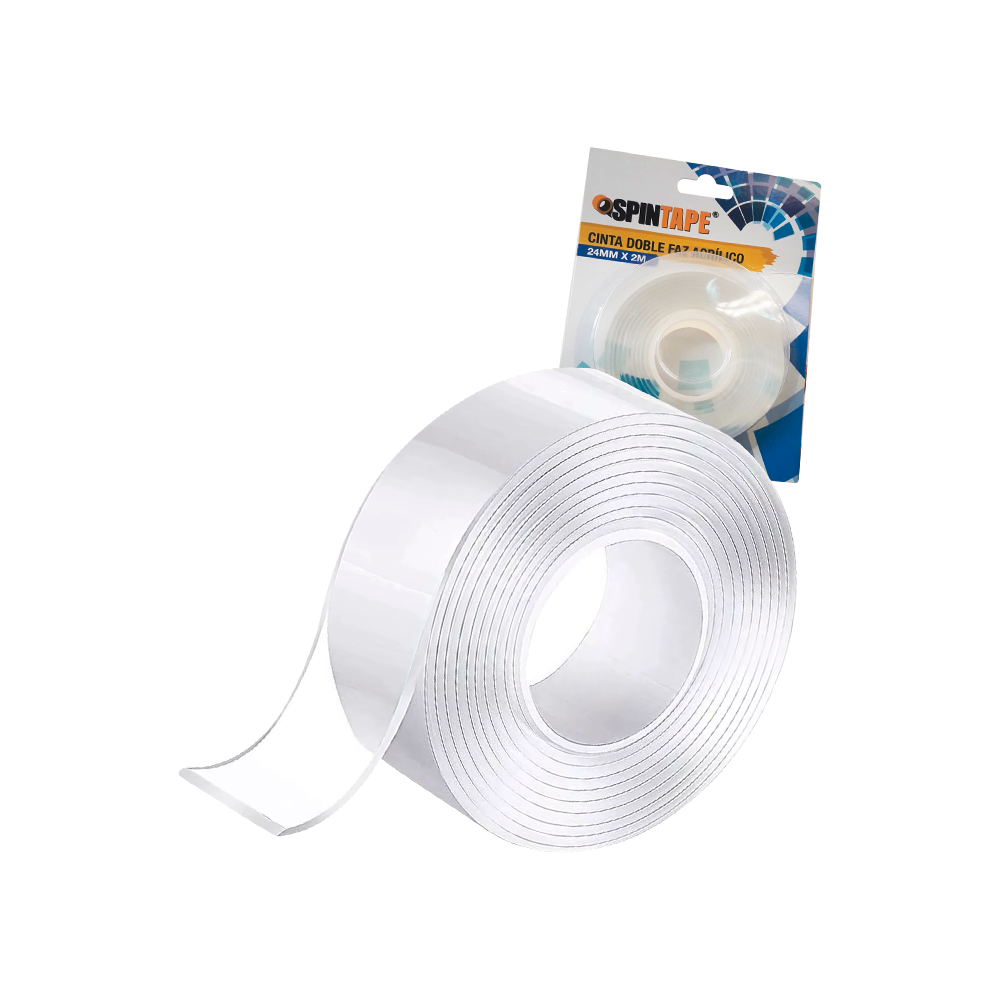 SPINTAPE CINTA DOBLE FAZ ACRILICO 24MM X 2M
