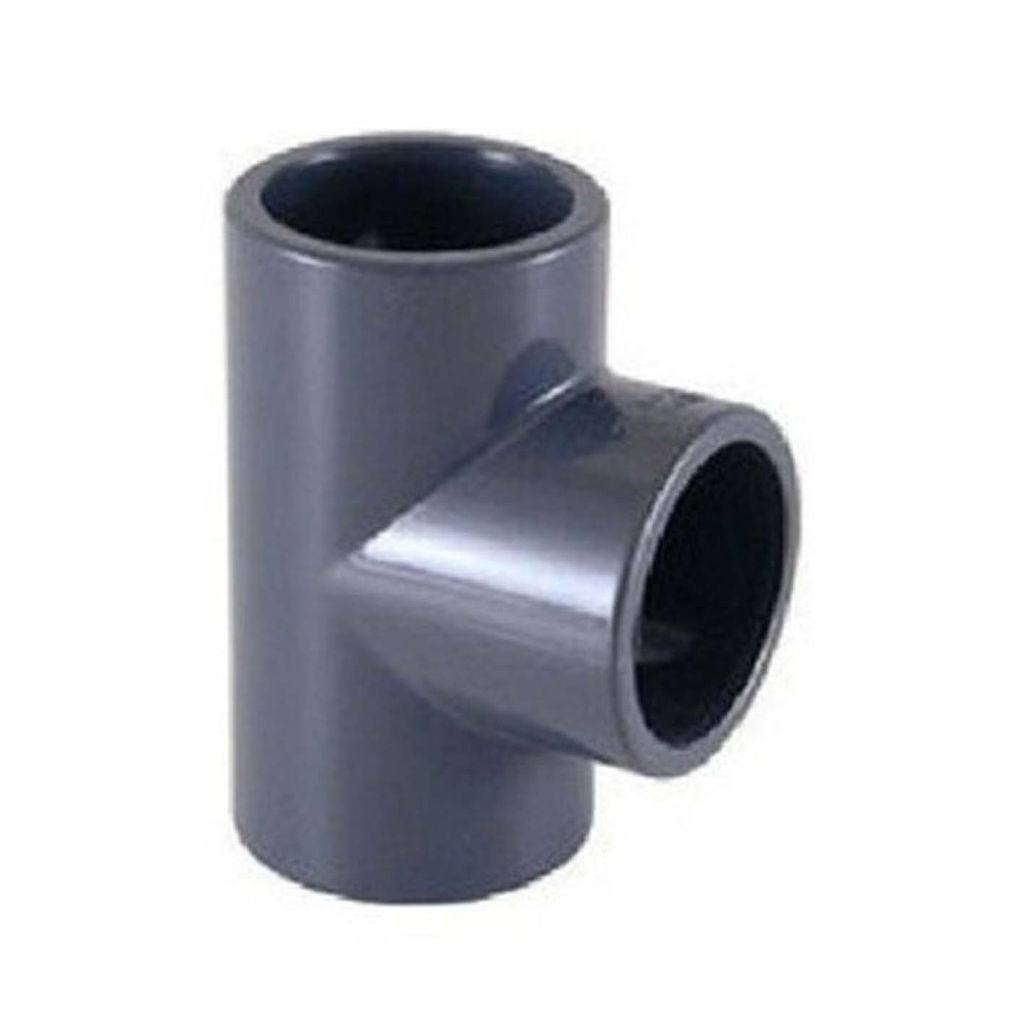 AQUA TEE PVC SOLDADA 3/4" GRIS