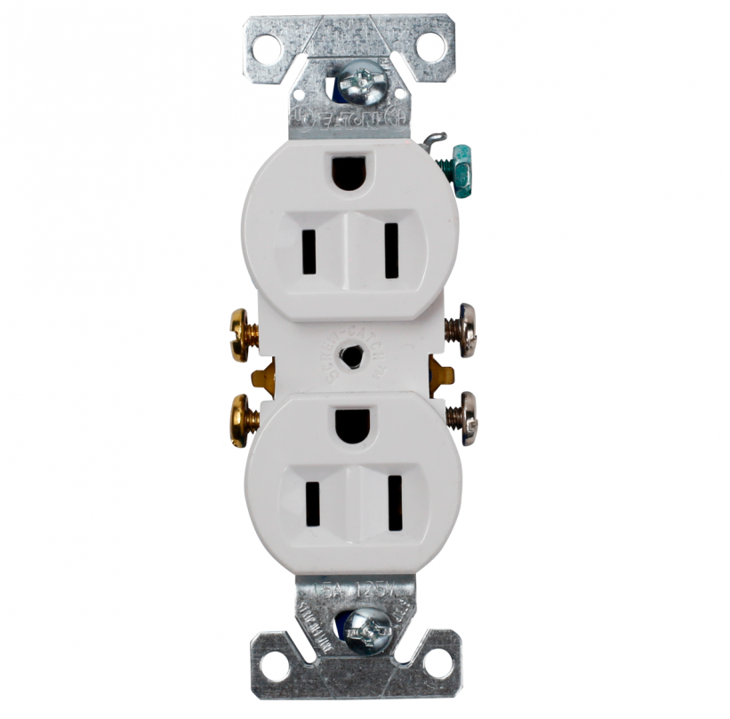 EATON TOMA DOBLE ESTANDAR POLARIZADA 2 POLOS 15 AMP, 110-12