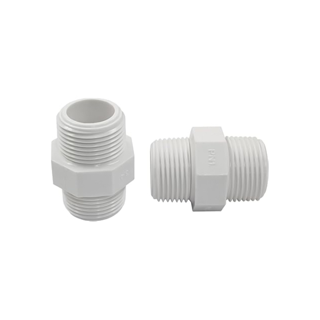 CONEXION PLASTICA 1/2 MACHO 1/2 MACHO