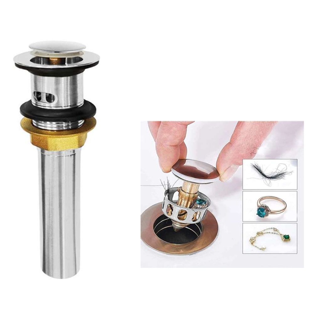 DESAGUE LAVAMANOS CON REJILLA FACIL LIMPIEZA C/REBOSADERO