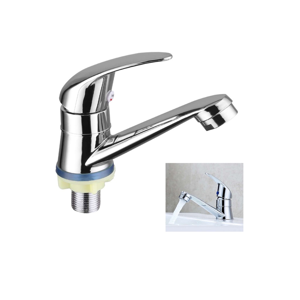 GRIFERIA CROMADA PARA LAVAMANOS AGUA FRIA