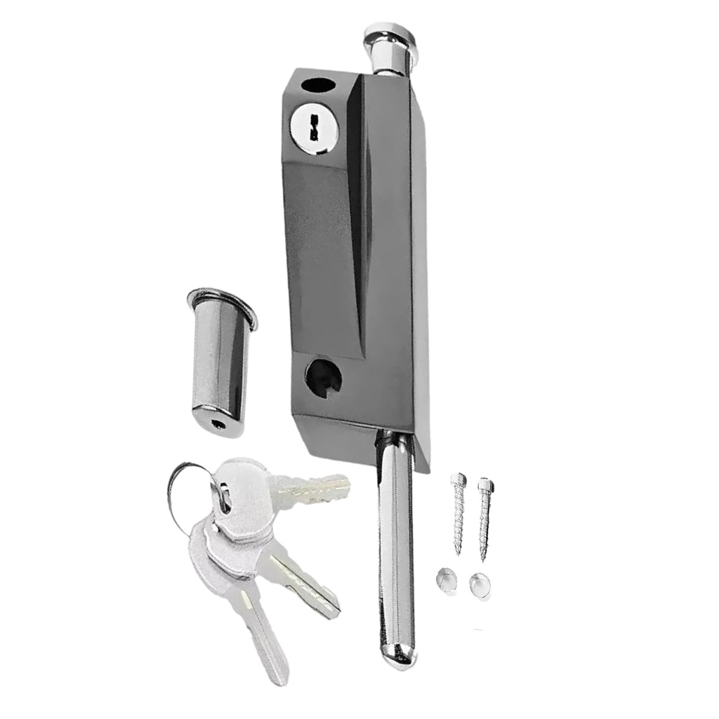 CERRADURA DE PISO PARA PUERTA DE MADERA