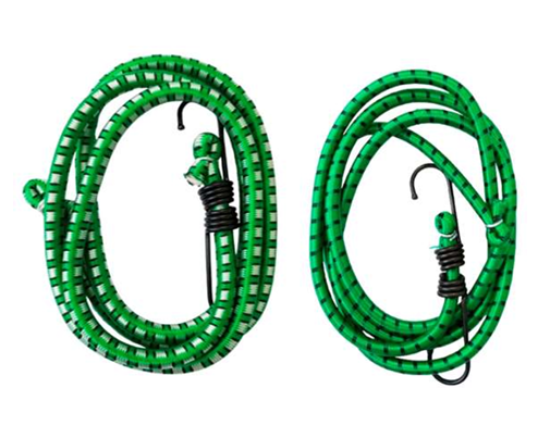 CUERDA ELASTICA DE AMARRE C/GANCHO VERDE