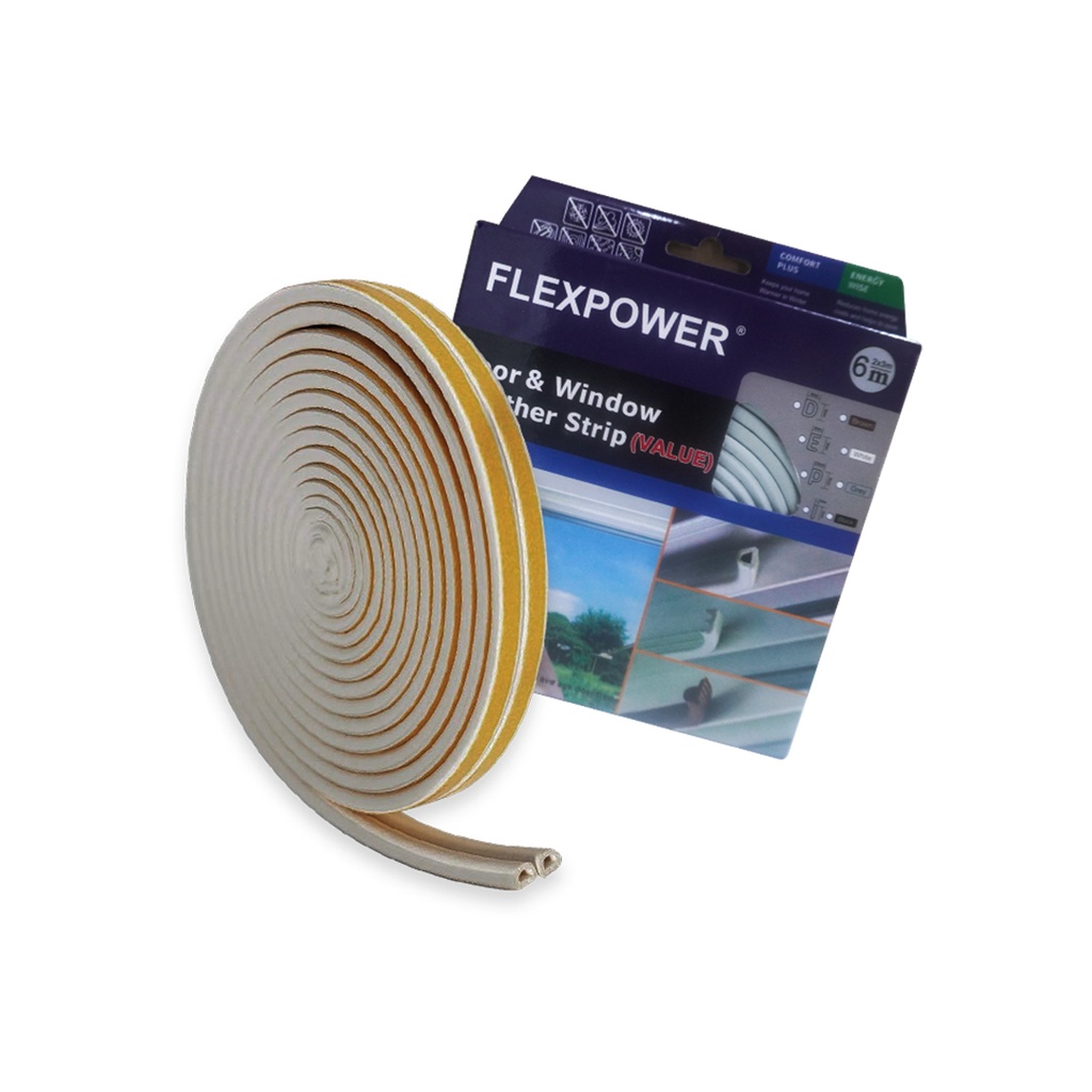 HIGHPOWER BURLETE DE POLIURETANO PARA PUERTA Y VENTANA (GRIS)