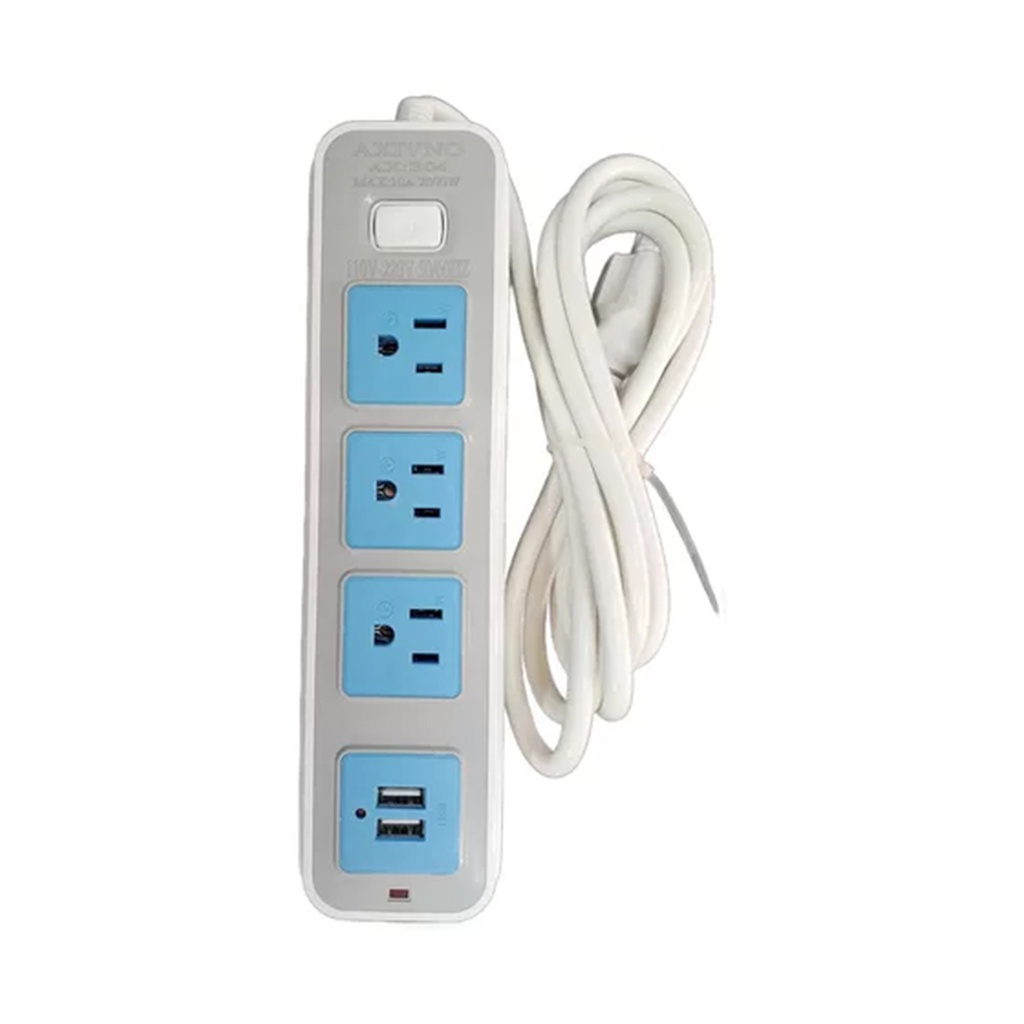 REGLETA ELECTRICA 3 ENCHUFES Y 2 USB
