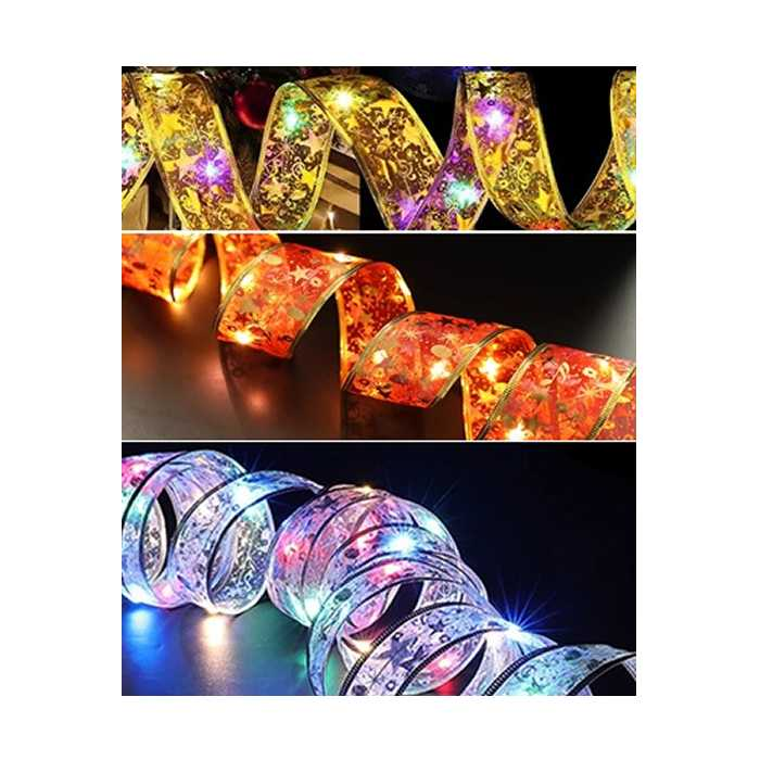 LUCES DE CINTA DE NAVIDAD COLORES VARIOS