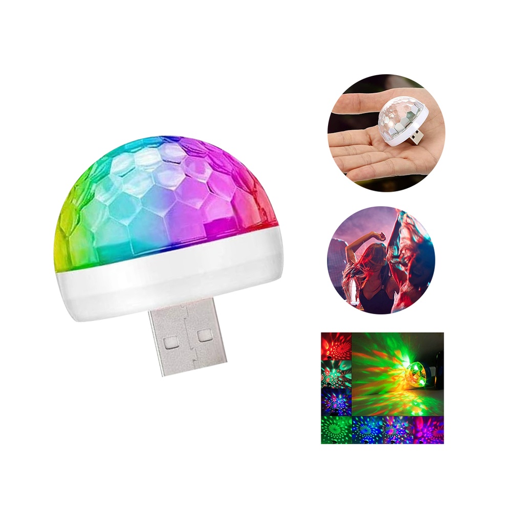 MINI GLOBO DE LUZ LED USB