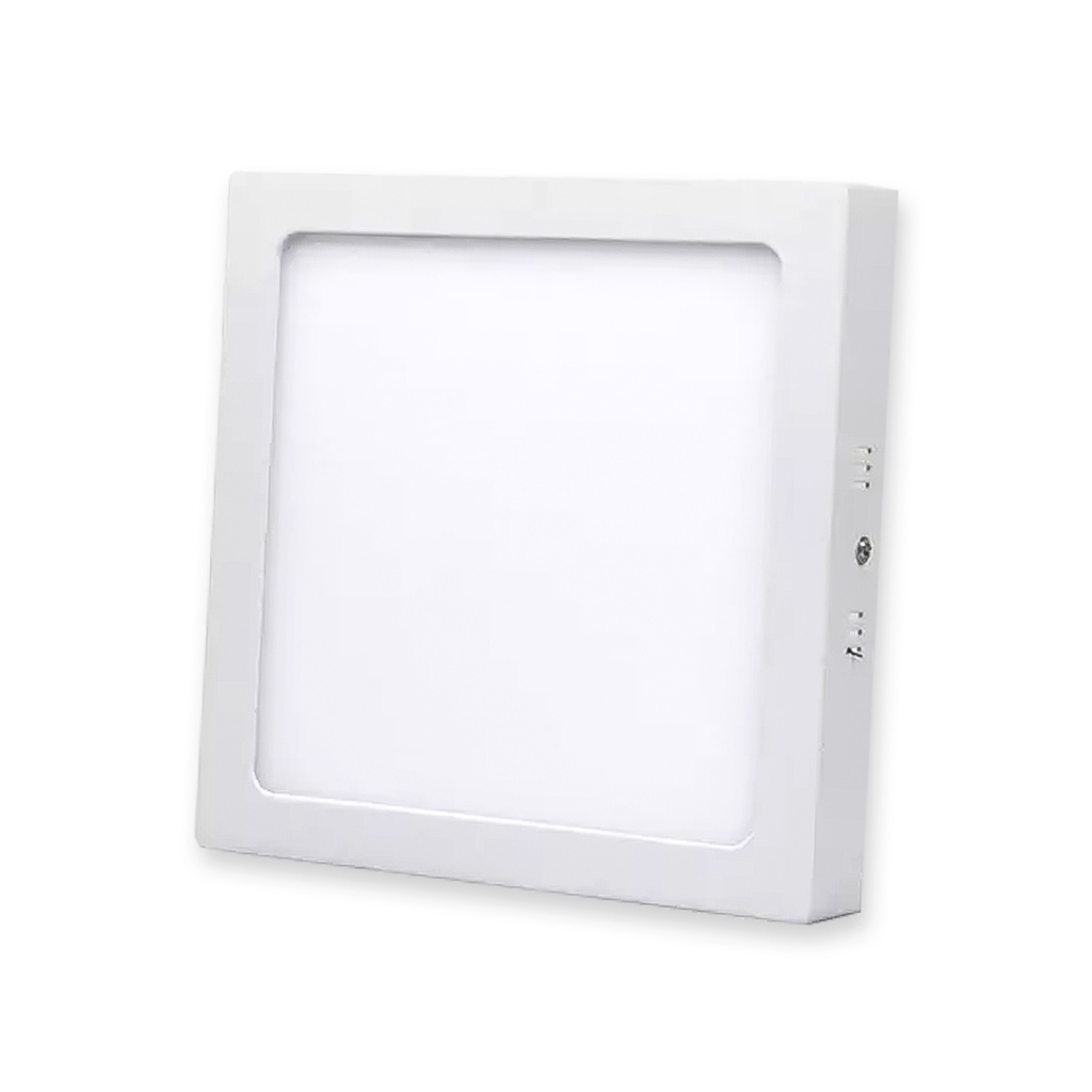 LAMPARA PANEL PLASTICO CUADRADA SUPERFICIAL (24W)