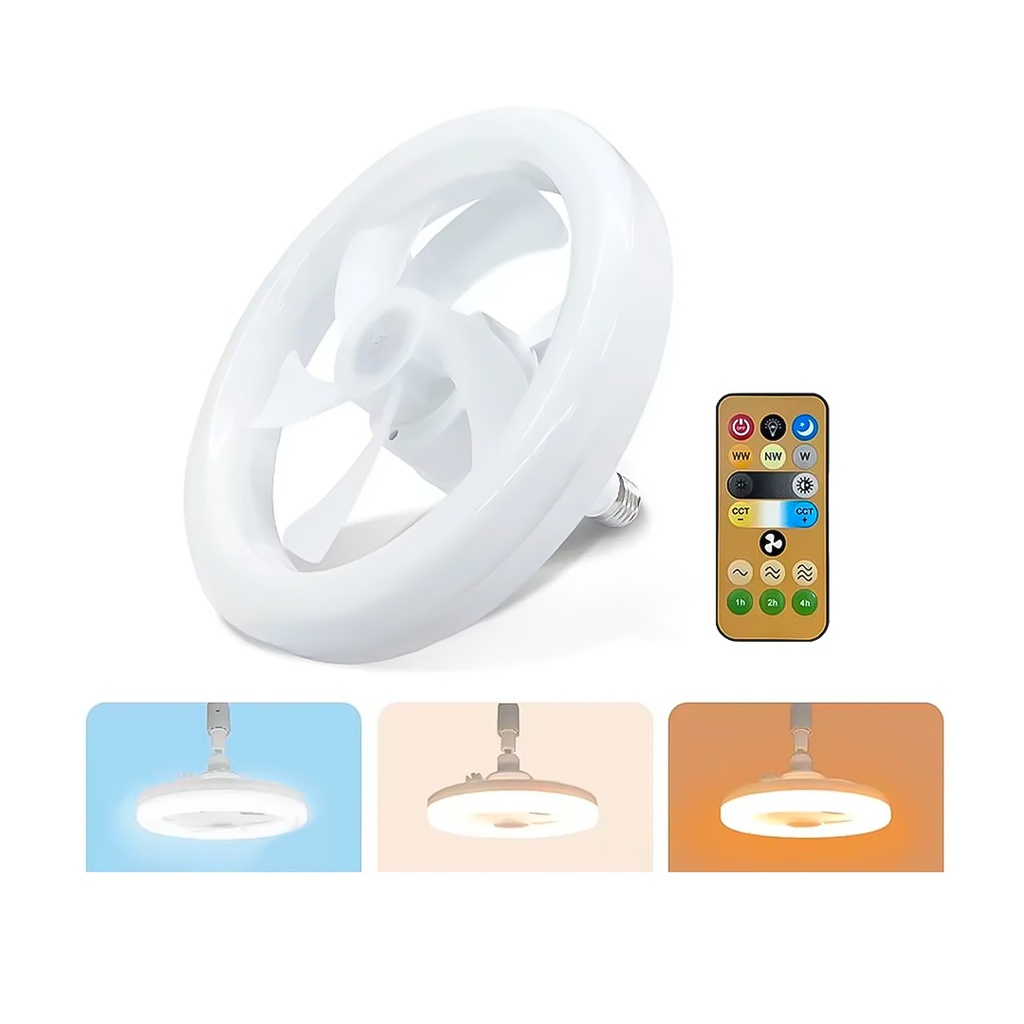 BOMBILLO O LAMPARA LED CON VENTILADOR