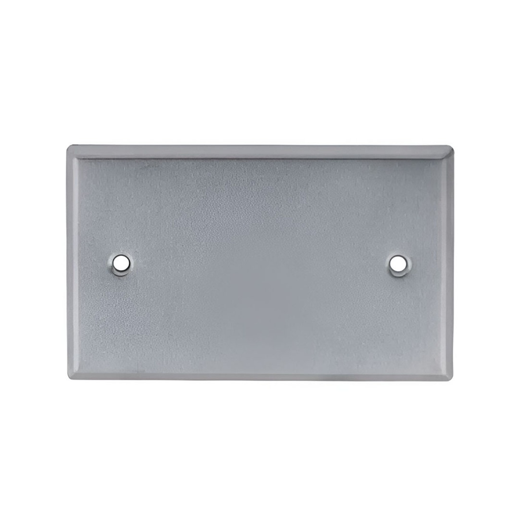TAPA CIEGA METALICA RECTANGULAR 4X2