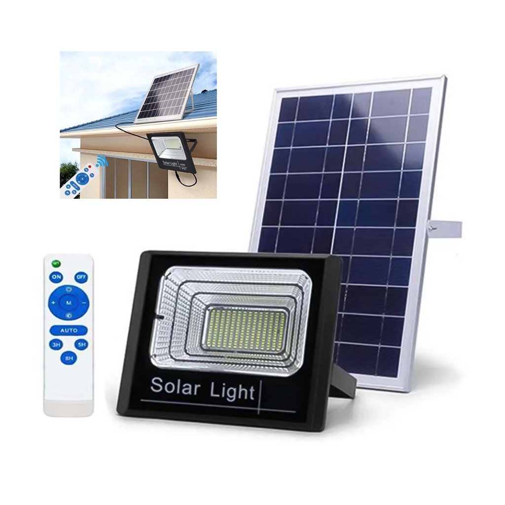 REFLECTOR LED CON PANEL SOLAR (200W)