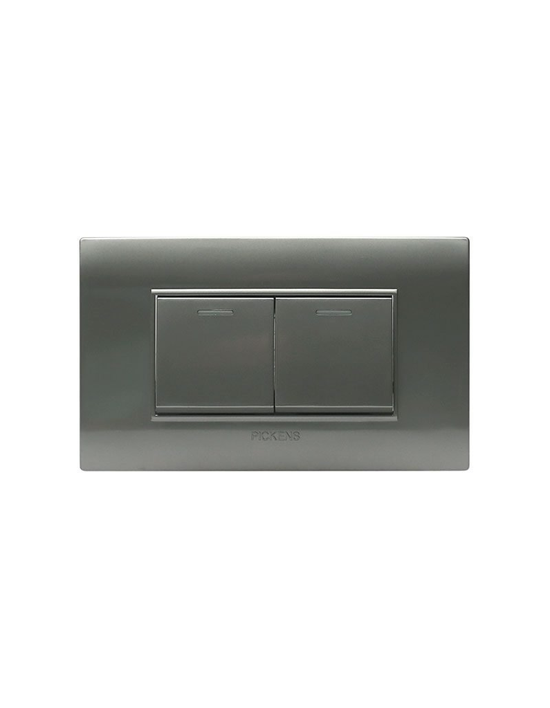 PICKENS INTERRUPTOR DOBLE PLATEADO