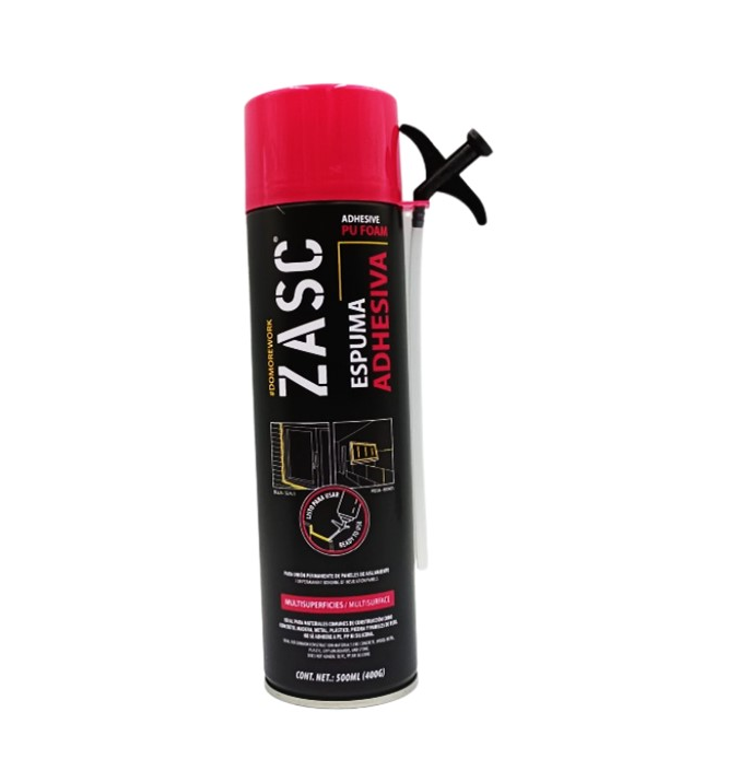 ZASC ESPUMA ADHESIVA MULTIISUPERFICIES, 500ML (400G)