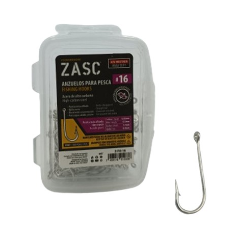 ZASC ANZUELO PARA PESCAR N° 16