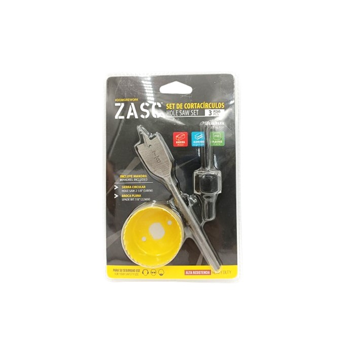 ZASC SET SIERRA COPA 2" (MADERA ALUMINIO PLASTICO) 3 PZS