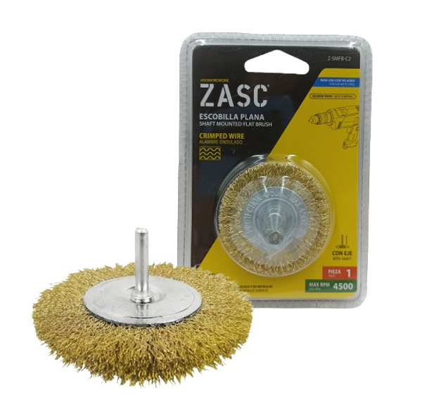 ZASC CEPILLO DE ALAMBRE P/TALADRO 2"