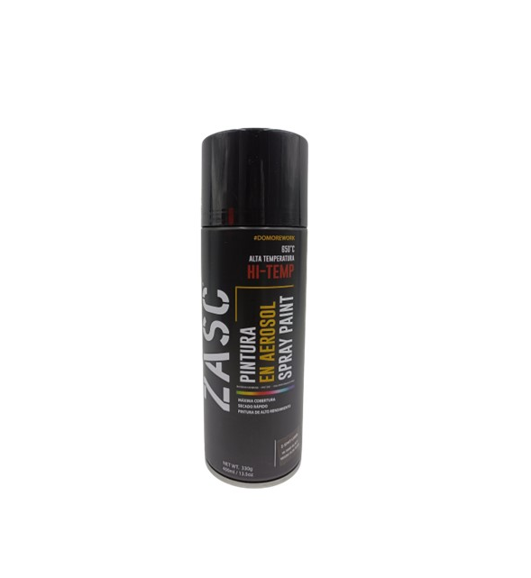 ZASC PINTURA SPRAY NEGRO ALTA TEMPERATURA