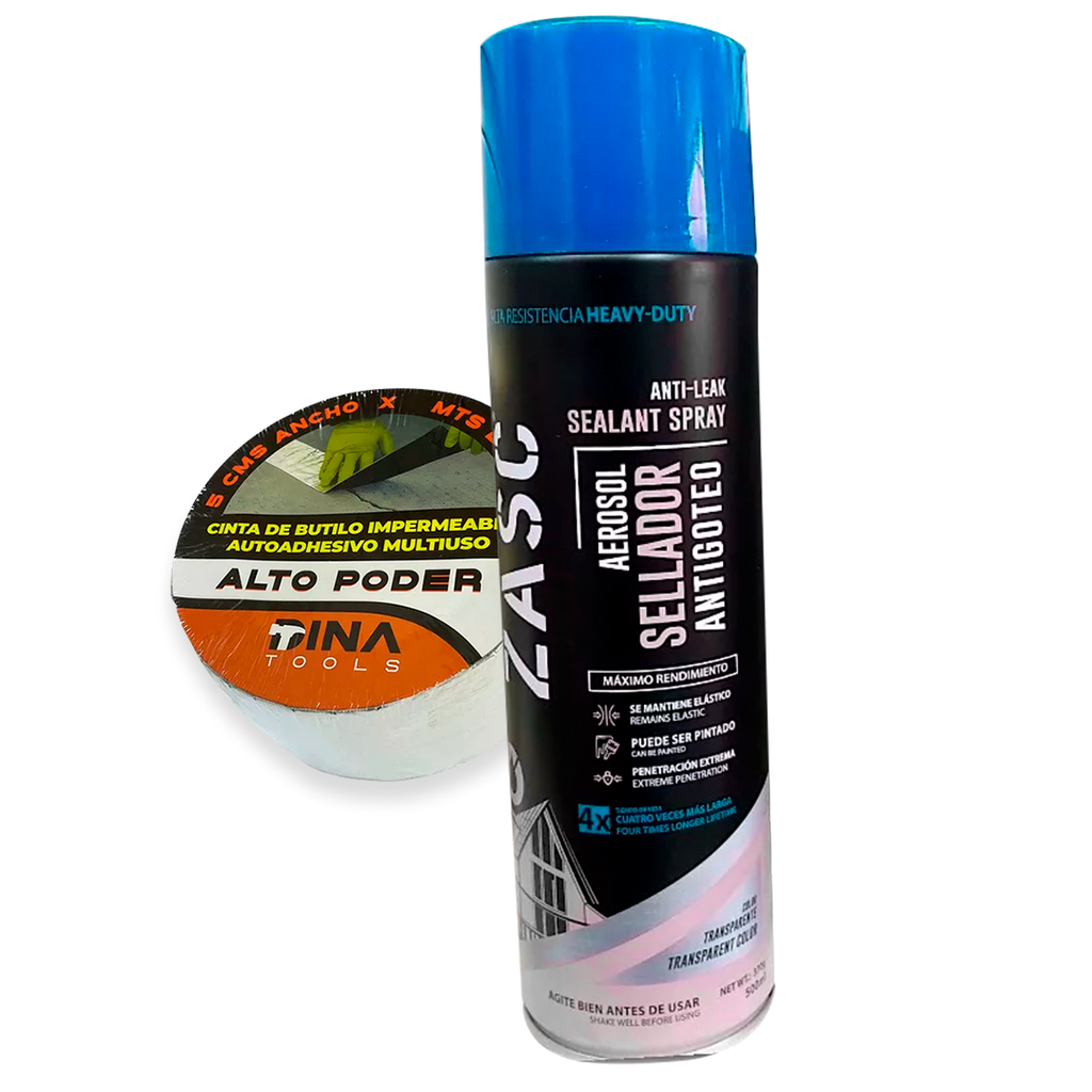 COMBO SELLADOR ZASC TRANS + CINTA DE BUTILO