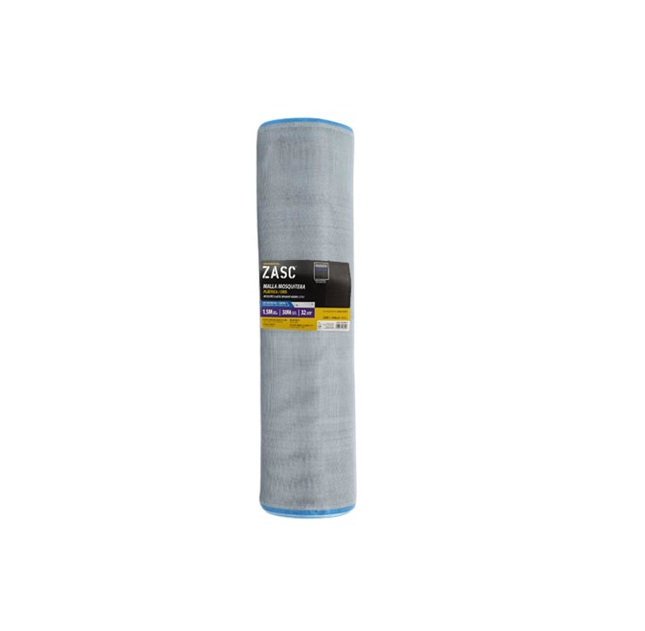 ZASC MALLA MOSQUITERO PLASTICA GRIS X METRO