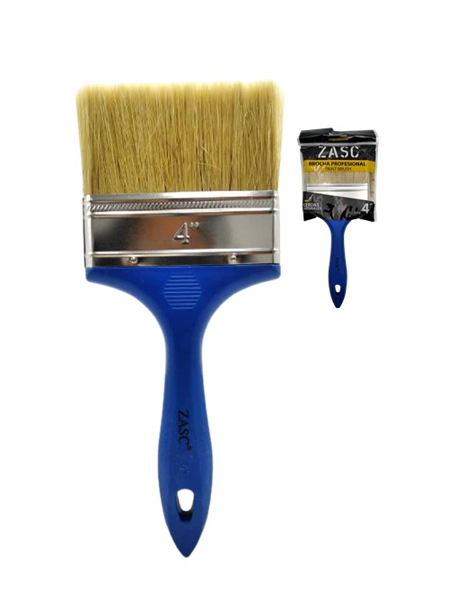 ZASC BROCHA PROFESIONAL CERDAS NATURAL 4"