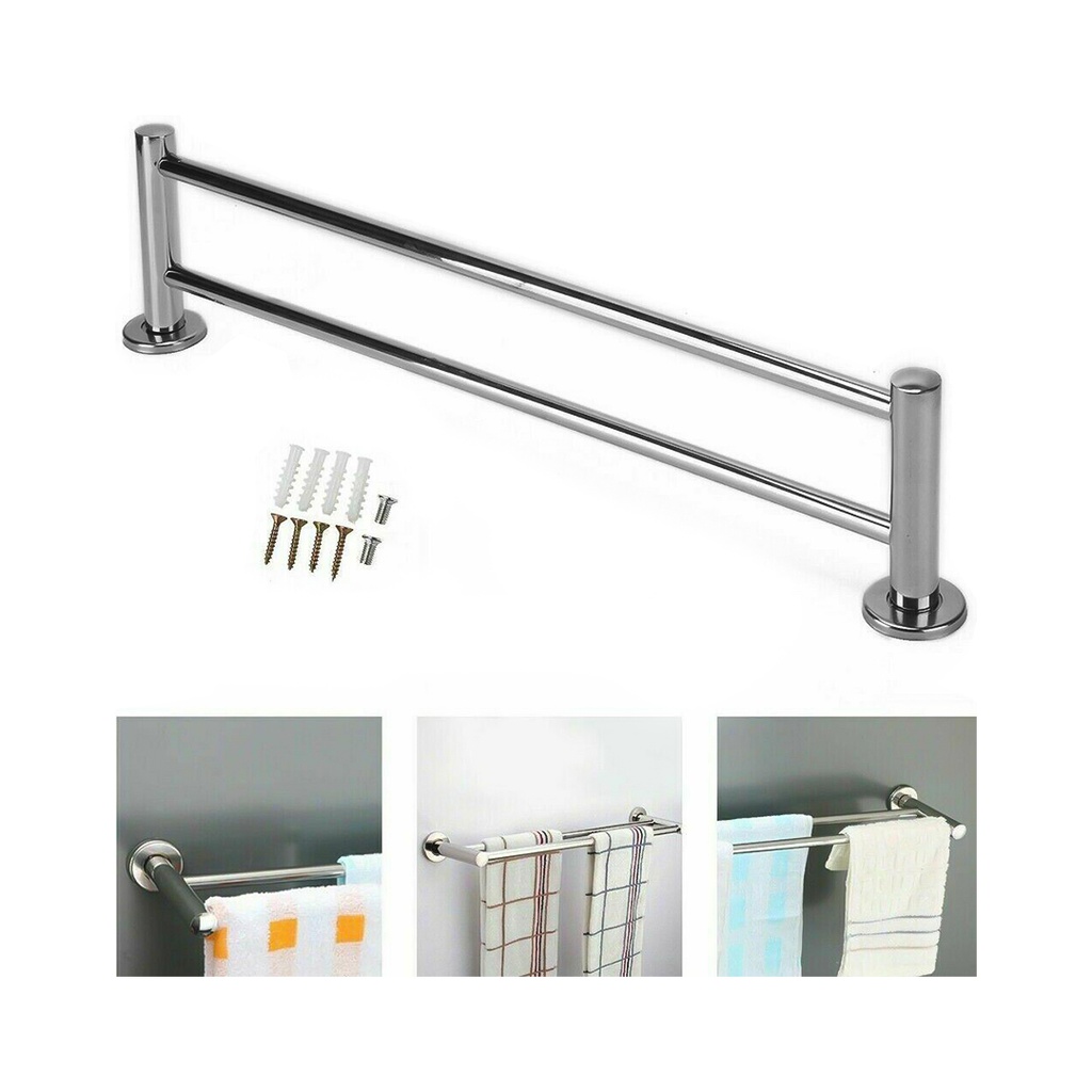 TOALLERO DE BARRA DOBLE P/BAÑO