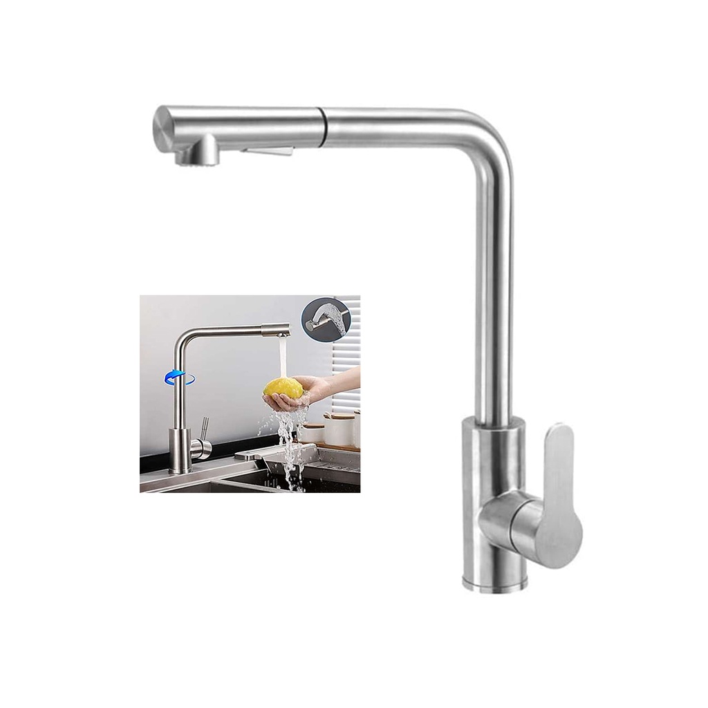 SALUD VEN GRIFERIA LAVAPLATOS ACERO INOX AGUA FRIA Y C MONOMANDO