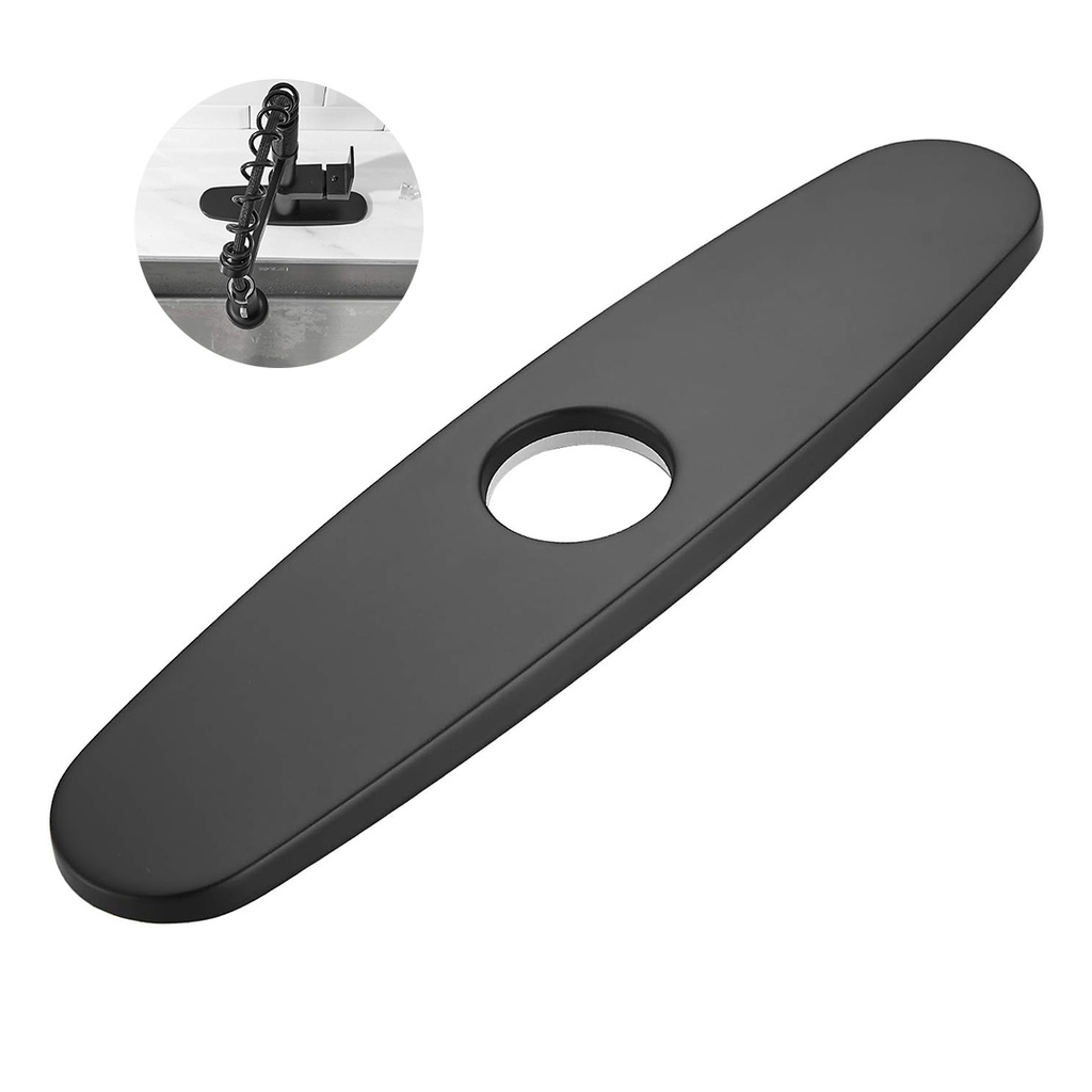 REPUESTO BASE P/GRIFERIA ACERO NEGRO 8"