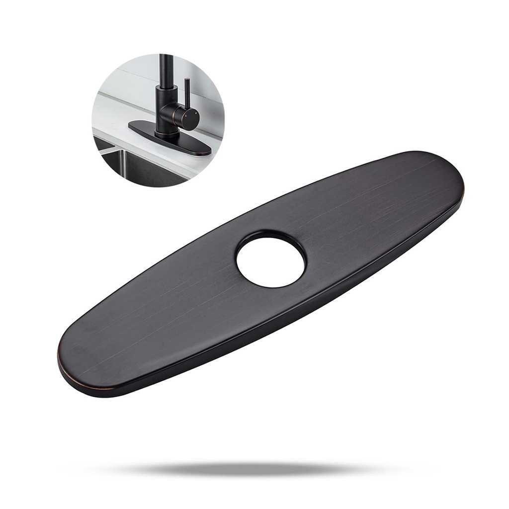 REPUESTO BASE P/GRIFERIA ACERO NEGRO 4"