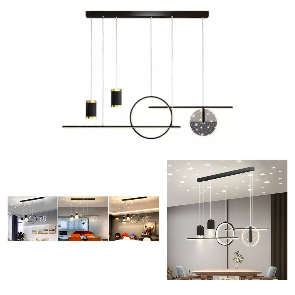 LAMPARA LED DE TECHO C/DISEÑO DE CIELO ESTRELLADO