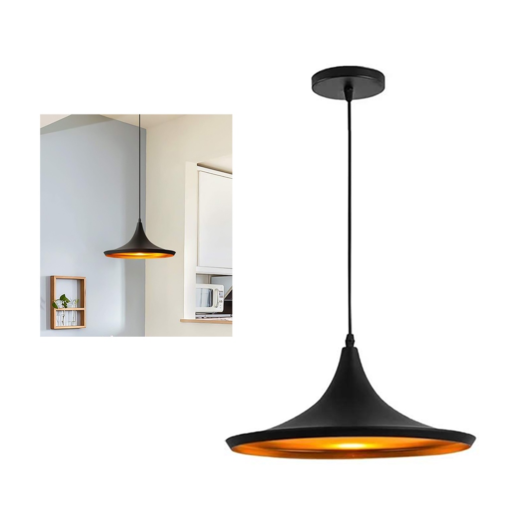 LAMPARA COLGANTE MODERNA (NEGRO)