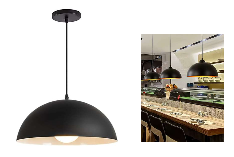 LAMPARA COLGANTE MODERNA (NEGRO)