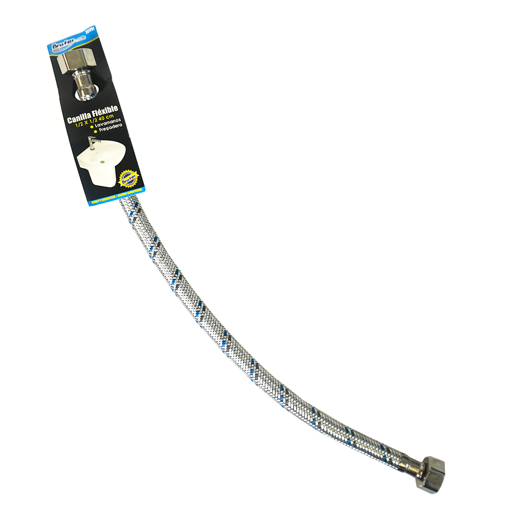 BRUFER CANILLA FLEXIBLE 1/2 X 1/2 40 CM