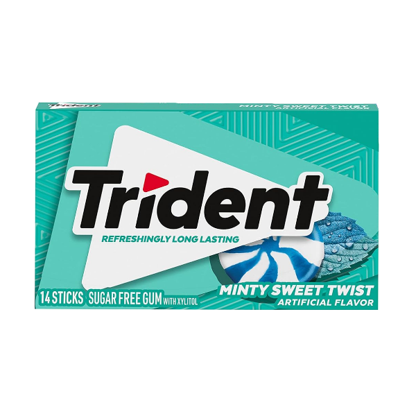 CHICLE TRIDENT MINTY SWEET TWIST