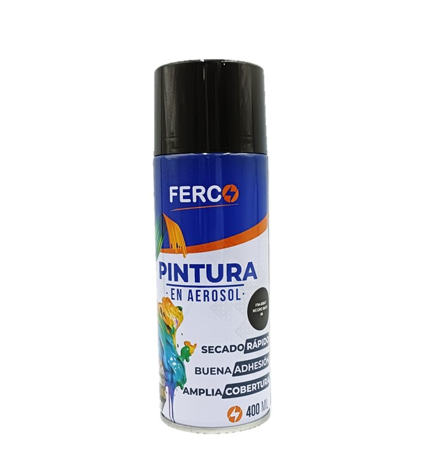 FERCO PINTURA SPRAY NEGRO MATE 400ML