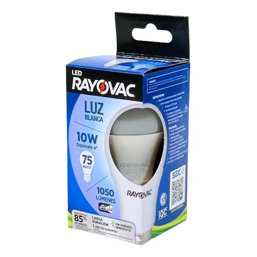 RAYOVAC BOMBILLO LED LUZ BLANCA 10W 1050 LUMENES
