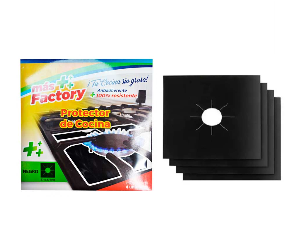 PROTECTOR DE COCINA NEGRO