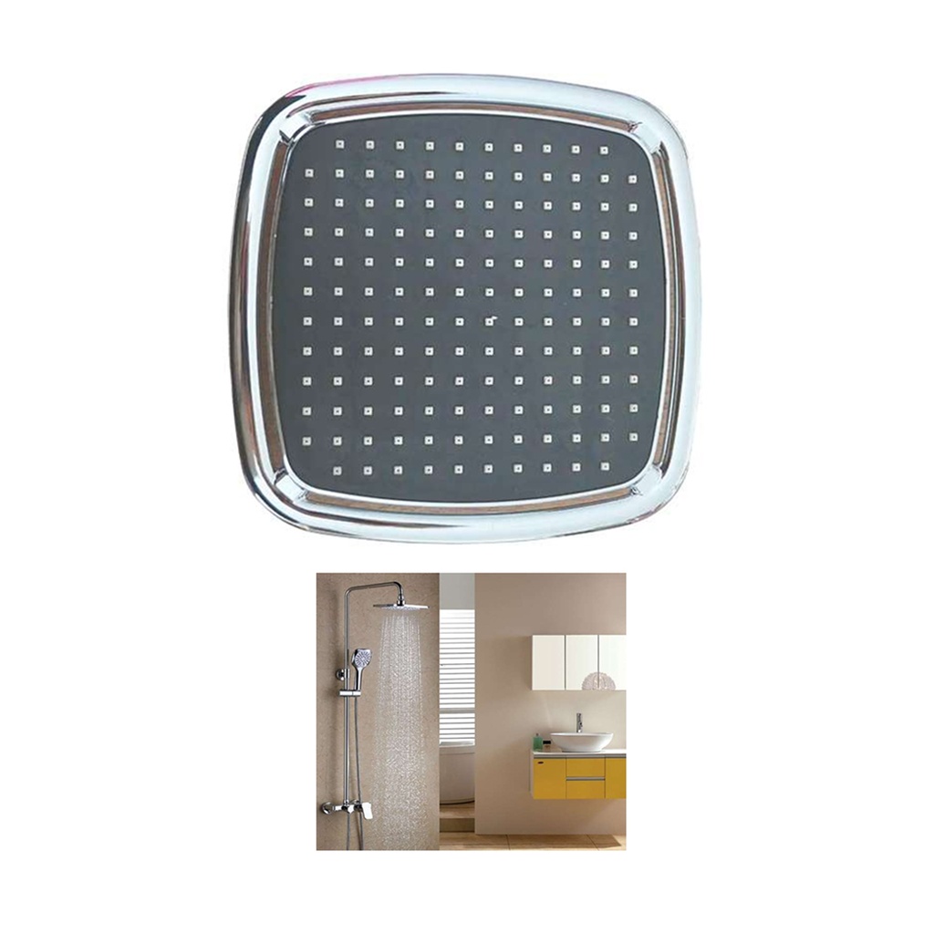 DUCHA REGADERA PLASTICA CROMADA CUADRADA 8"